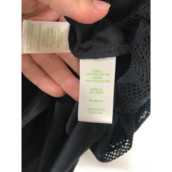 Lilly Pulitzer Jasleen Mini Black Wrap Lace Romper Dress Shorts Womens XS Resort - Picture 12 of 16